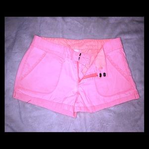 Neon pink/orange shorts